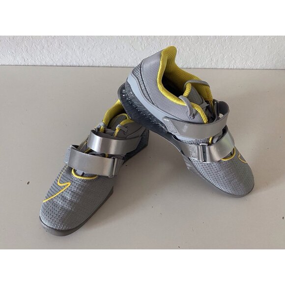 Men’s Sz 9 Nike Romaleos 4‎ Weightlifting Shoes Gray Yellow CD3463-002 main image 7